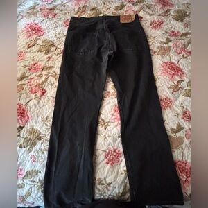 Black Levis jeans 501s